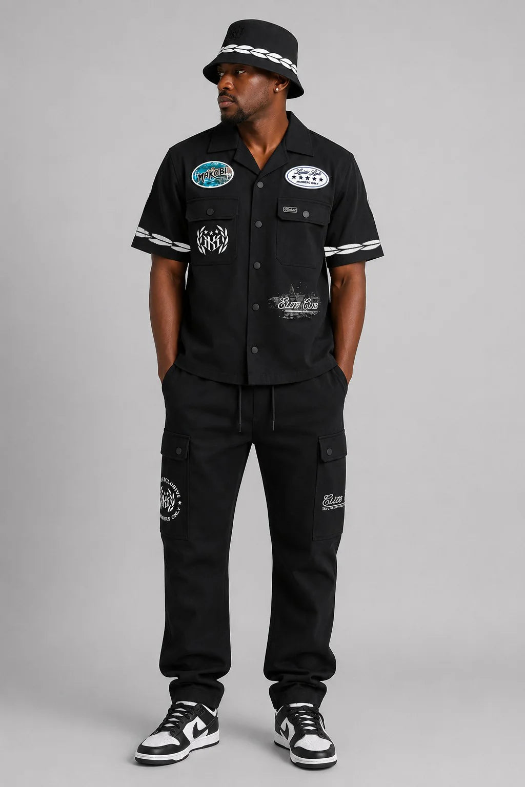 MAKOBI MEN'S ELITE CLUB TWILL TRACK-SUIT SET (M416)