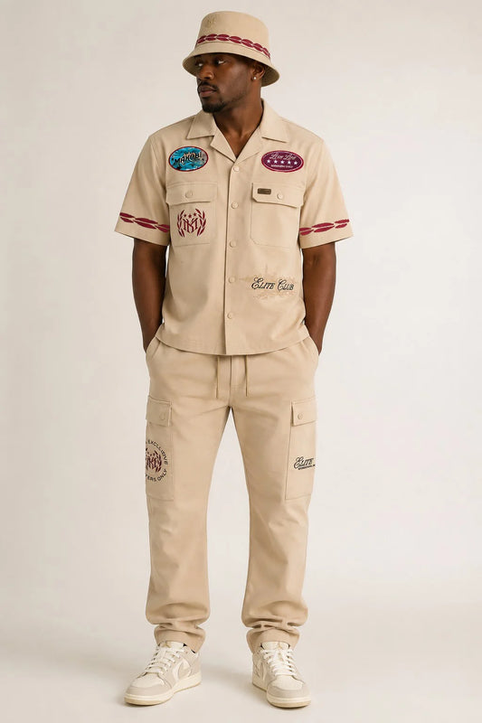 MAKOBI MEN'S ELITE CLUB TWILL TRACK-SUIT SET (M416)