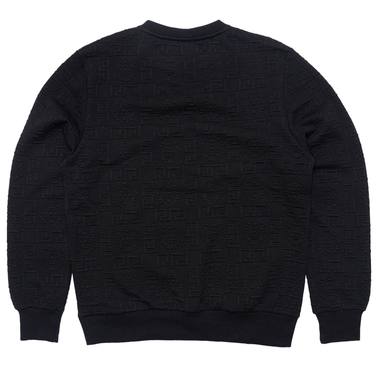 Makobi M4232 Bianchi Jacquard Crewneck Sweatshirt - Black