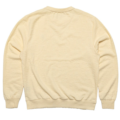 Makobi M4232 Bianchi Jacquard Crewneck Sweatshirt - Natural