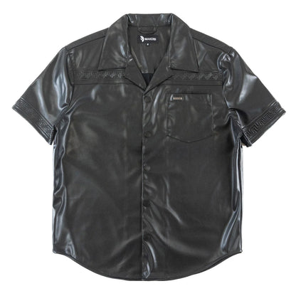 MAKOBI Bellucci Vegan Leather Shirt -(M429)
