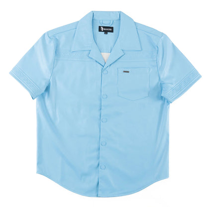 MAKOBI Bellucci Vegan Leather Shirt -(M429)
