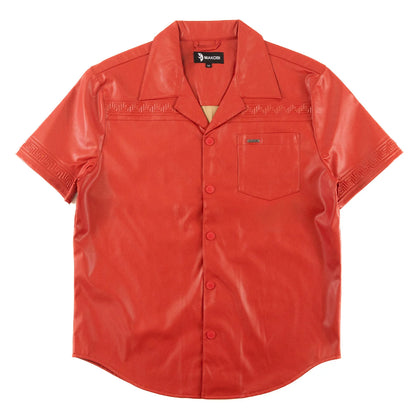MAKOBI Bellucci Vegan Leather Shirt -(M429)
