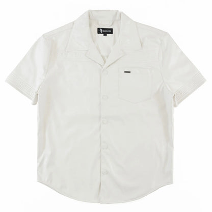 MAKOBI Bellucci Vegan Leather Shirt -(M429)