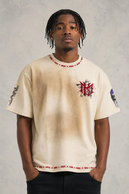 MAKOBI MEN'S PREGO BOXED TEE (M458)
