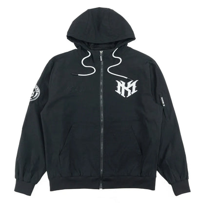 MAKOBI MEN'S ADORNI NYLON ZIP-UP HOODIE (M4634)