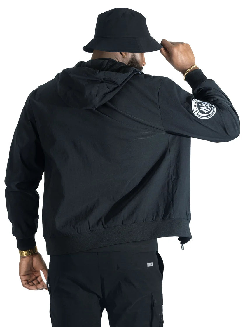 MAKOBI MEN'S ADORNI NYLON ZIP-UP HOODIE (M4634)