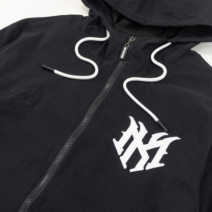 MAKOBI MEN'S ADORNI NYLON ZIP-UP HOODIE (M4634)