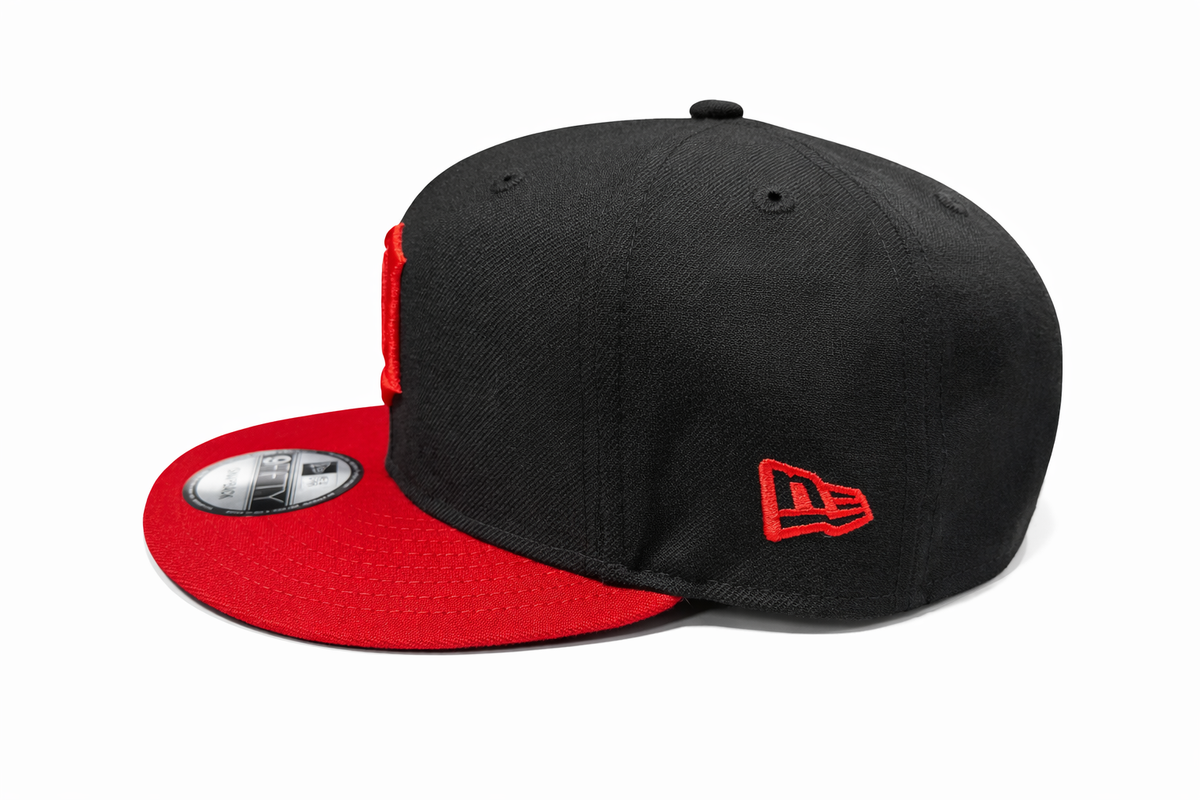 NEW ERA DETROIT TIGERS BLACK/RED 9FIFTY SNAPBACK CAP