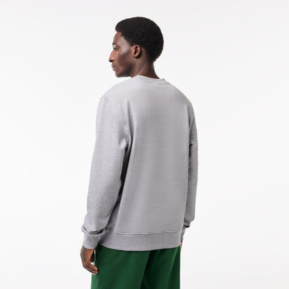 Lacoste - Men's Classic Fit Cotton Fleece Sweatshirt - Gray