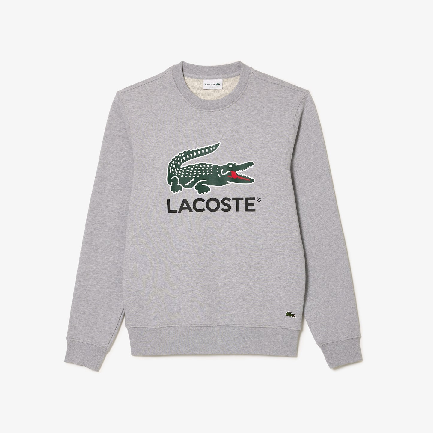 Lacoste - Men's Classic Fit Cotton Fleece Sweatshirt - Gray