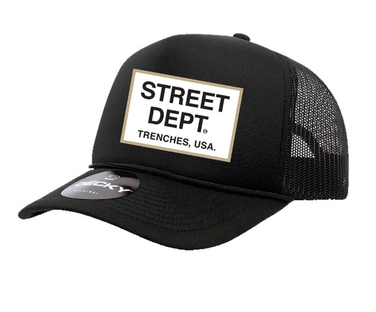 STREET DEPT - Trucker Hat (STDPT200) BLACK/KHAKI