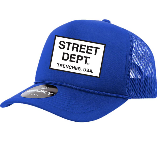STREET DEPT - Trucker Hat (STDPT200) ROYAL BLUE