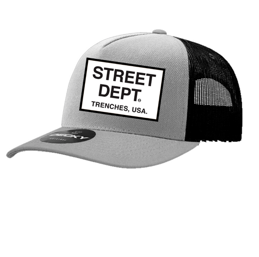 STREET DEPT - Trucker Hat (STDPT200) STORM GREY