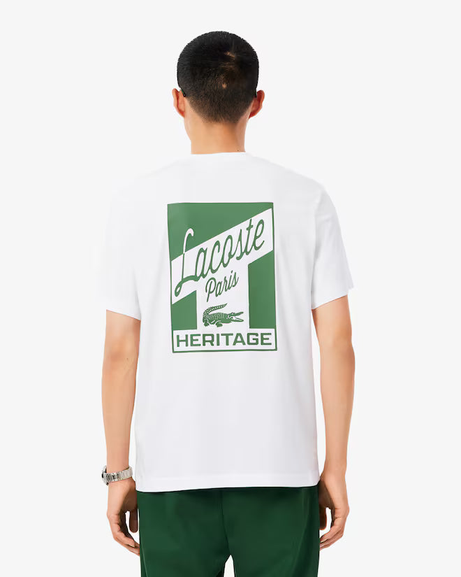 Lacoste Men's Printed Crewneck T-Shirt
