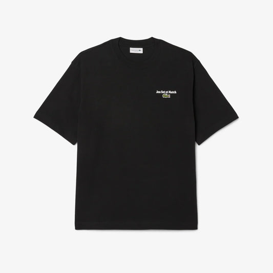 Lacoste Loose Fit Heavy Jersey Printed T-shirt