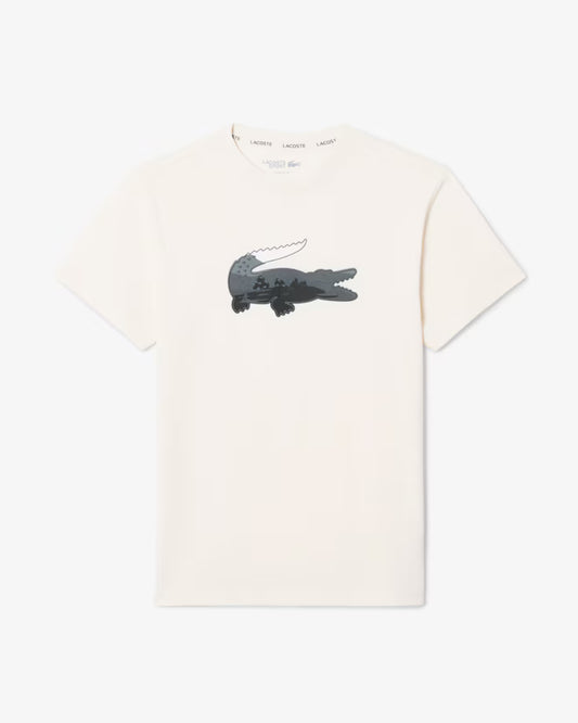 LACOSTE MEN'S SPORT ULTRA DRY LANDSCAPE CROCODILE T-SHIRT (TH6306-51)