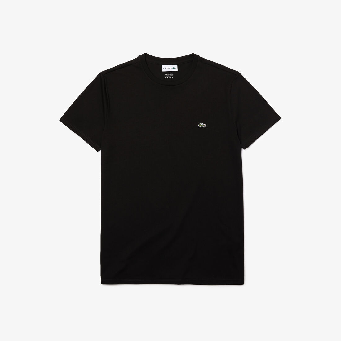 Lacoste - Pima Cotton Jersey T-Shirt, Crew Neck - Black