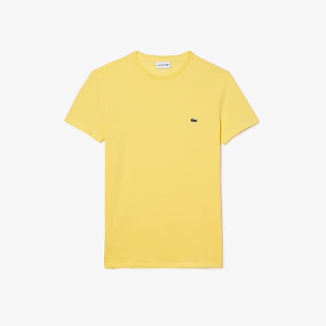 Lacoste - Pima Cotton Jersey T-Shirt, Crew Neck - Yellow