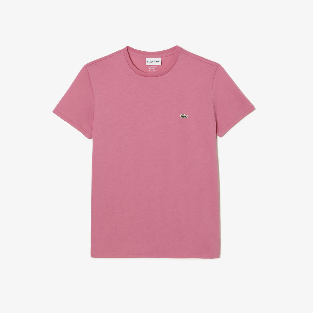 Lacoste - Pima Cotton Jersey T-Shirt, Crew Neck - Pink