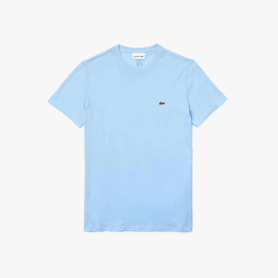 Lacoste - Pima Cotton Jersey T-Shirt, Crew Neck - Light Blue
