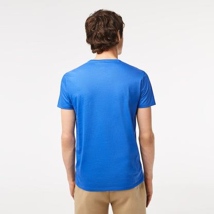 Lacoste - Pima Cotton Jersey T-Shirt, Crew Neck - Blue