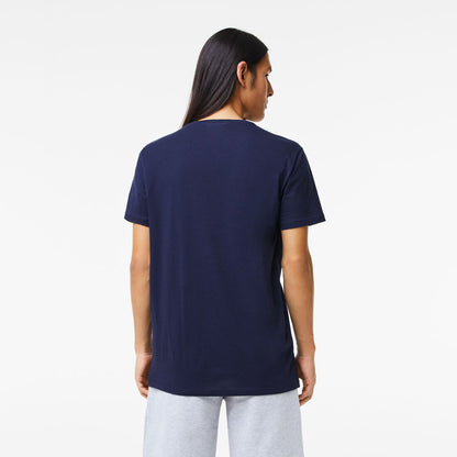 Lacoste - Pima Cotton Jersey T-Shirt, V-Neck - Navy
