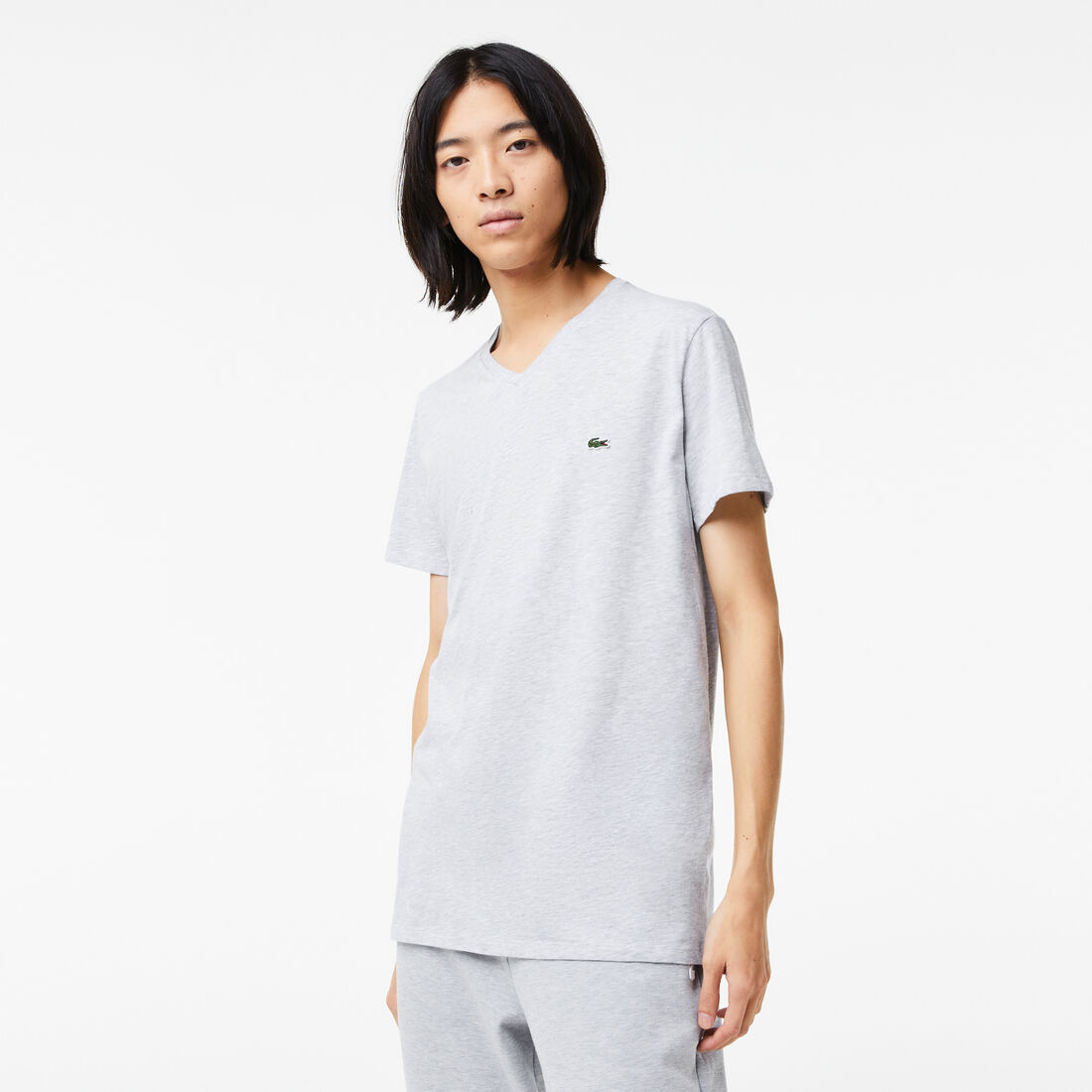 Lacoste v neck 2024 t shirt women's