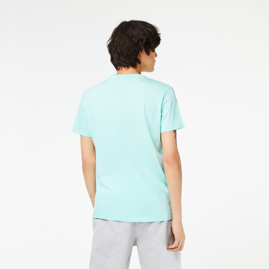 Lacoste - Pima Cotton Jersey T-Shirt, V-Neck - Light Green