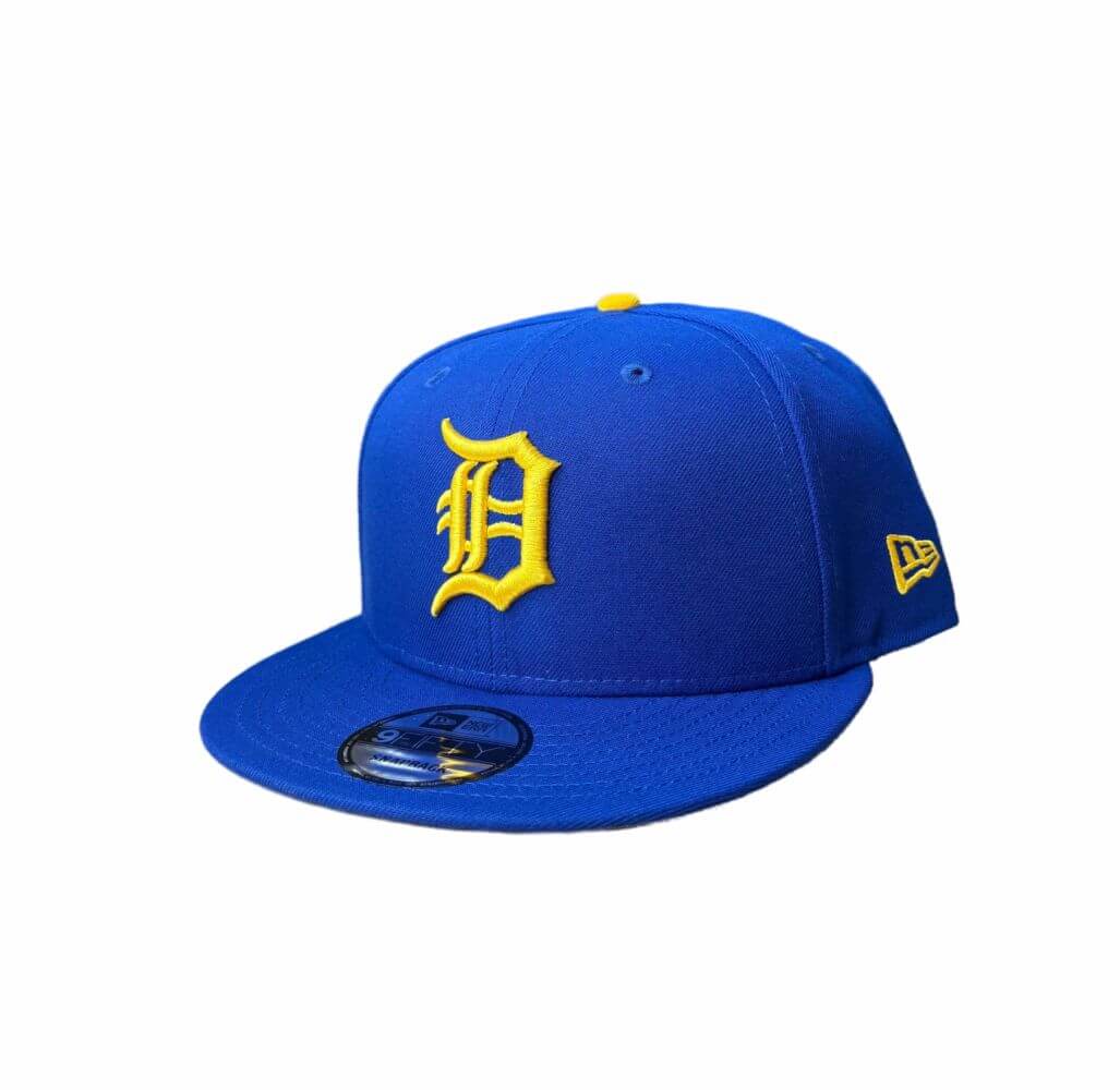 NEW ERA DETROIT TIGERS ROYAL/YELLOW 9FIFTY SNAPBACK CAP