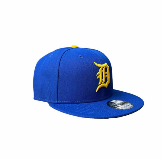 NEW ERA DETROIT TIGERS ROYAL/YELLOW 9FIFTY SNAPBACK CAP
