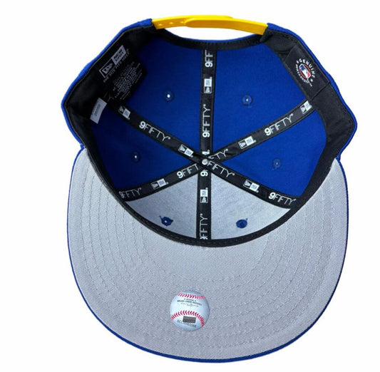 NEW ERA DETROIT TIGERS ROYAL/YELLOW 9FIFTY SNAPBACK CAP