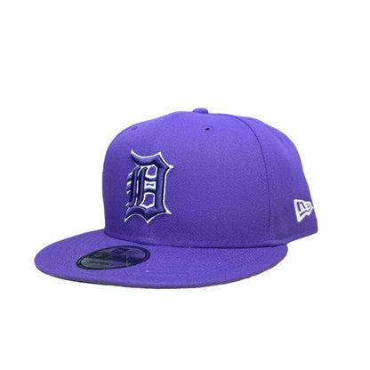 NEW ERA DETROIT TIGERS PURPLE/WHITE 9FIFTY SNAPBACK CAP