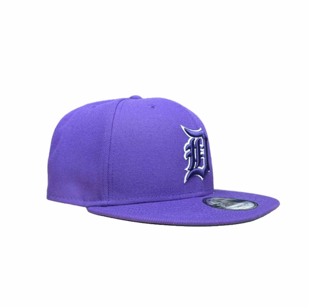 NEW ERA DETROIT TIGERS PURPLE/WHITE 9FIFTY SNAPBACK CAP