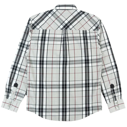 VENO Brandon Long sleeves Plaid Shirt - GRAY (V1826)