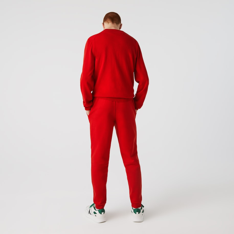 Lacoste - Tapered Fit Fleece Joggers - Red