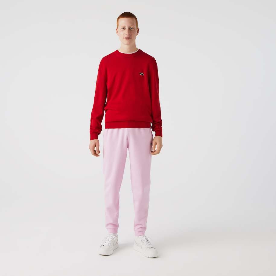 Red on sale lacoste joggers