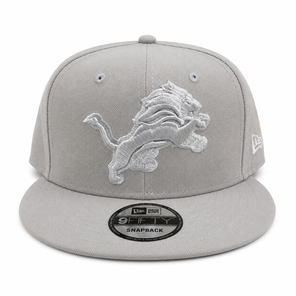 NEW ERA DETROIT LIONS GRAY/GRAY 9FIFTY SNAPBACK CAP