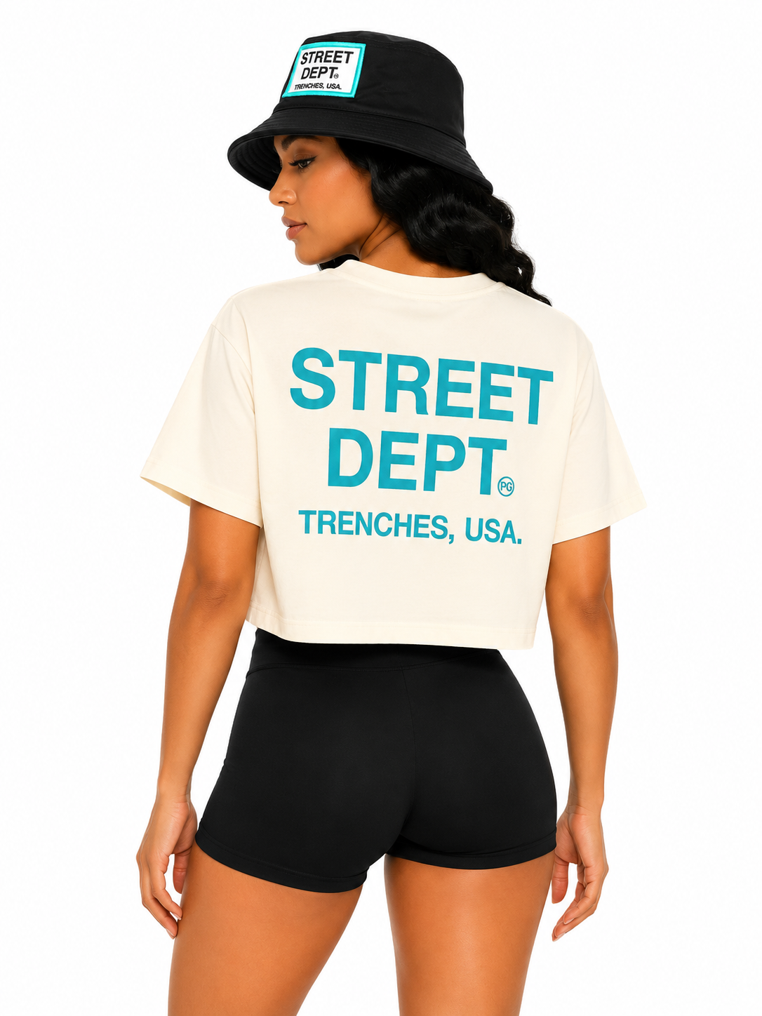 STREET DEPT TRENCHES WOMEN'S CROP TEE