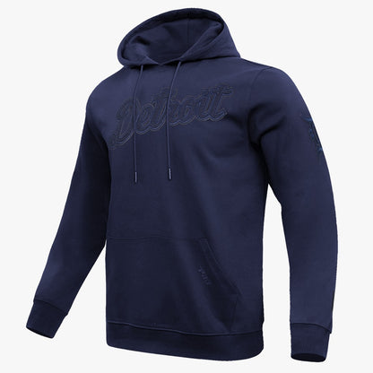 PRO STANDARD DETROIT TIGERS TRIPLE TONAL DK PO HOODIE, MIDNIGHT NAVY