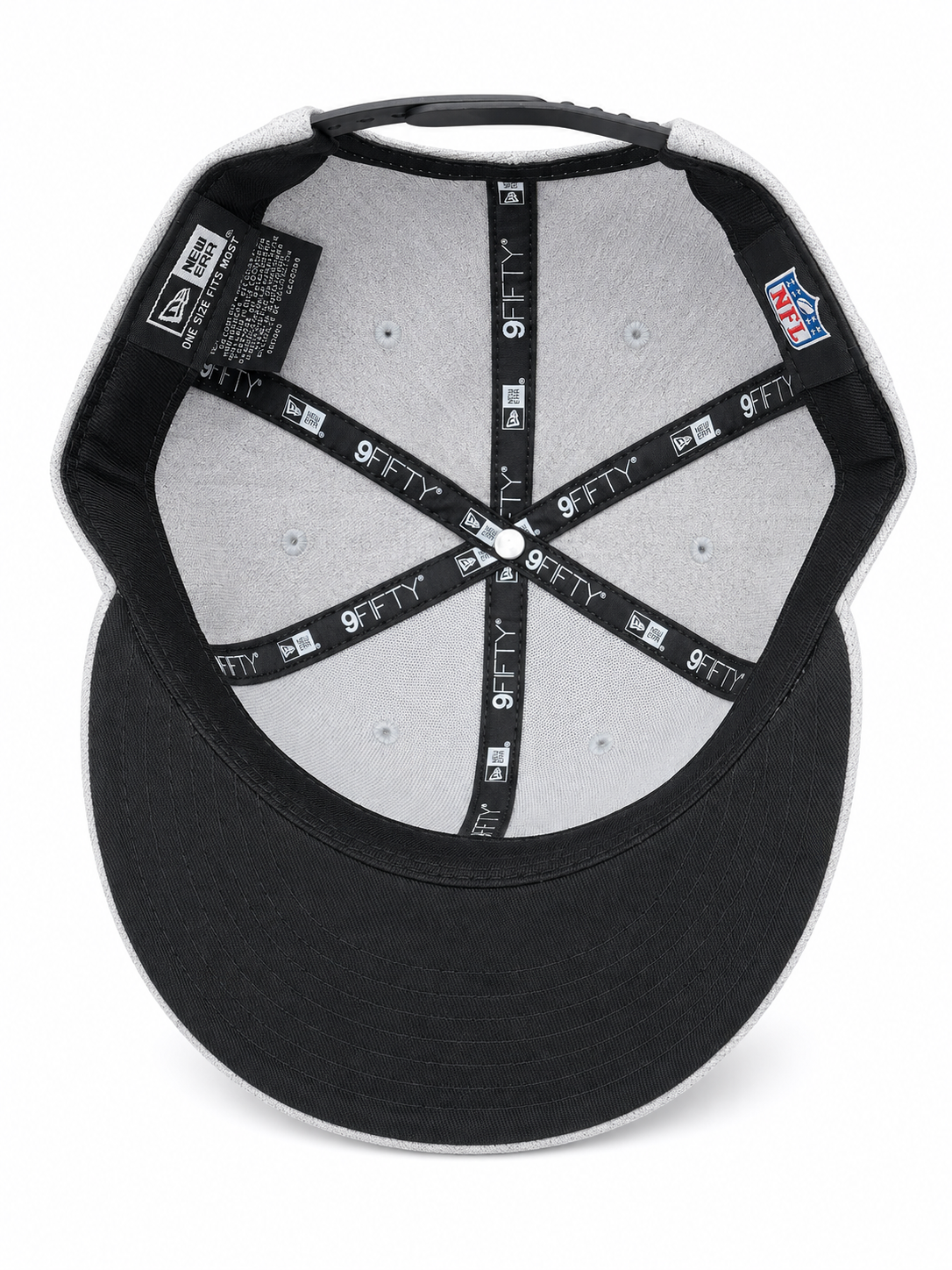 NEW ERA DETROIT LIONS GRAY/BLACK 9FIFTY SNAPBACK CAP
