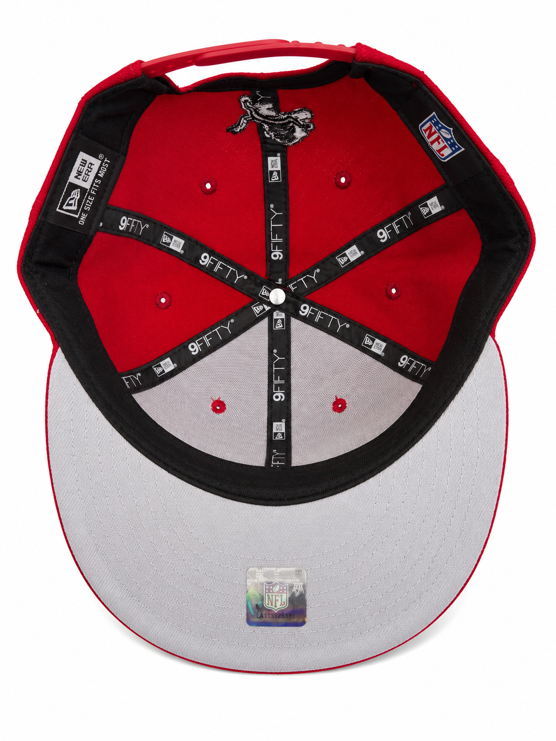 NEW ERA DETROIT LIONS SCARLET/BLACK/WHITE 9FIFTY SNAPBACK CAP