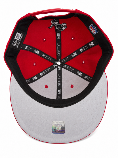 NEW ERA DETROIT LIONS SCARLET/BLACK/WHITE 9FIFTY SNAPBACK CAP