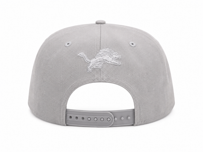 NEW ERA DETROIT LIONS GRAY/GRAY 9FIFTY SNAPBACK CAP