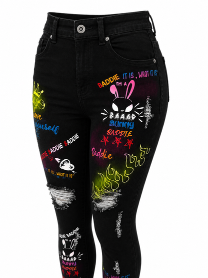 REDFOX WOMEN'S BADDIE SKINNY JEAN