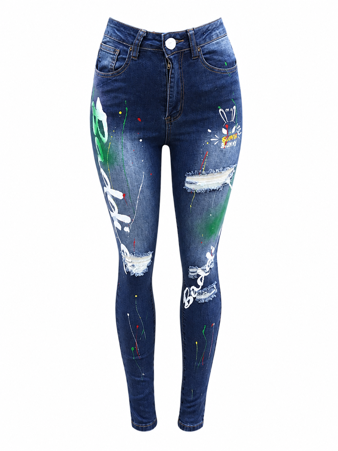 REDFOX WOMEN'S BADDIE BUNNY SKINNY JEAN