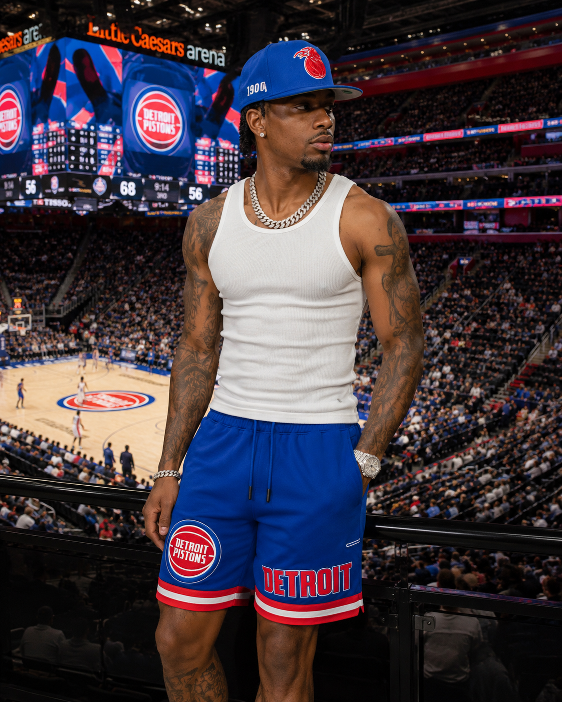 PRO STANDARD DETROIT PISTONS PRO TEAM SHORT
