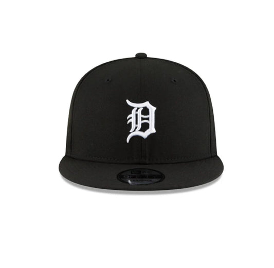 NEW ERA DETROIT TIGERS BLACK/WHITE 9FIFTY SNAPBACK CAP