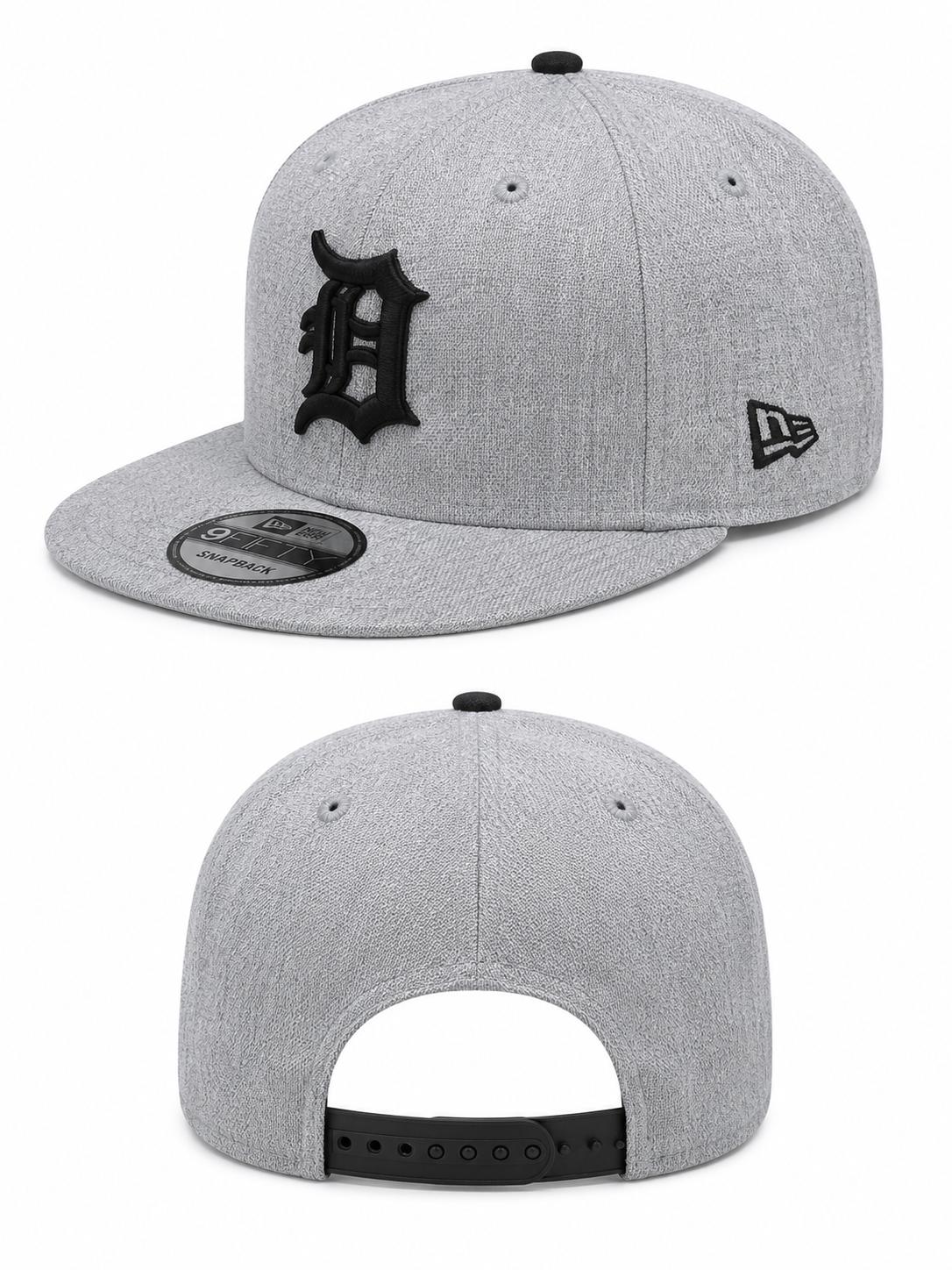 NEW ERA DETROIT TIGERS GRAY/BLACK 9FIFTY SNAPBACK CAP