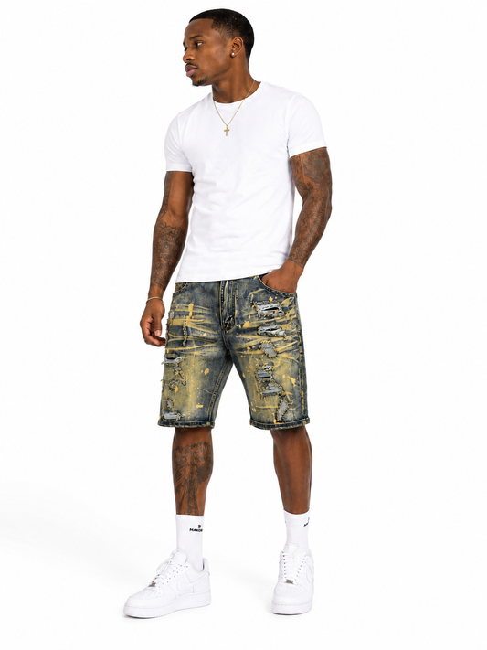 M607 MAKOBI Amato Denim Shorts